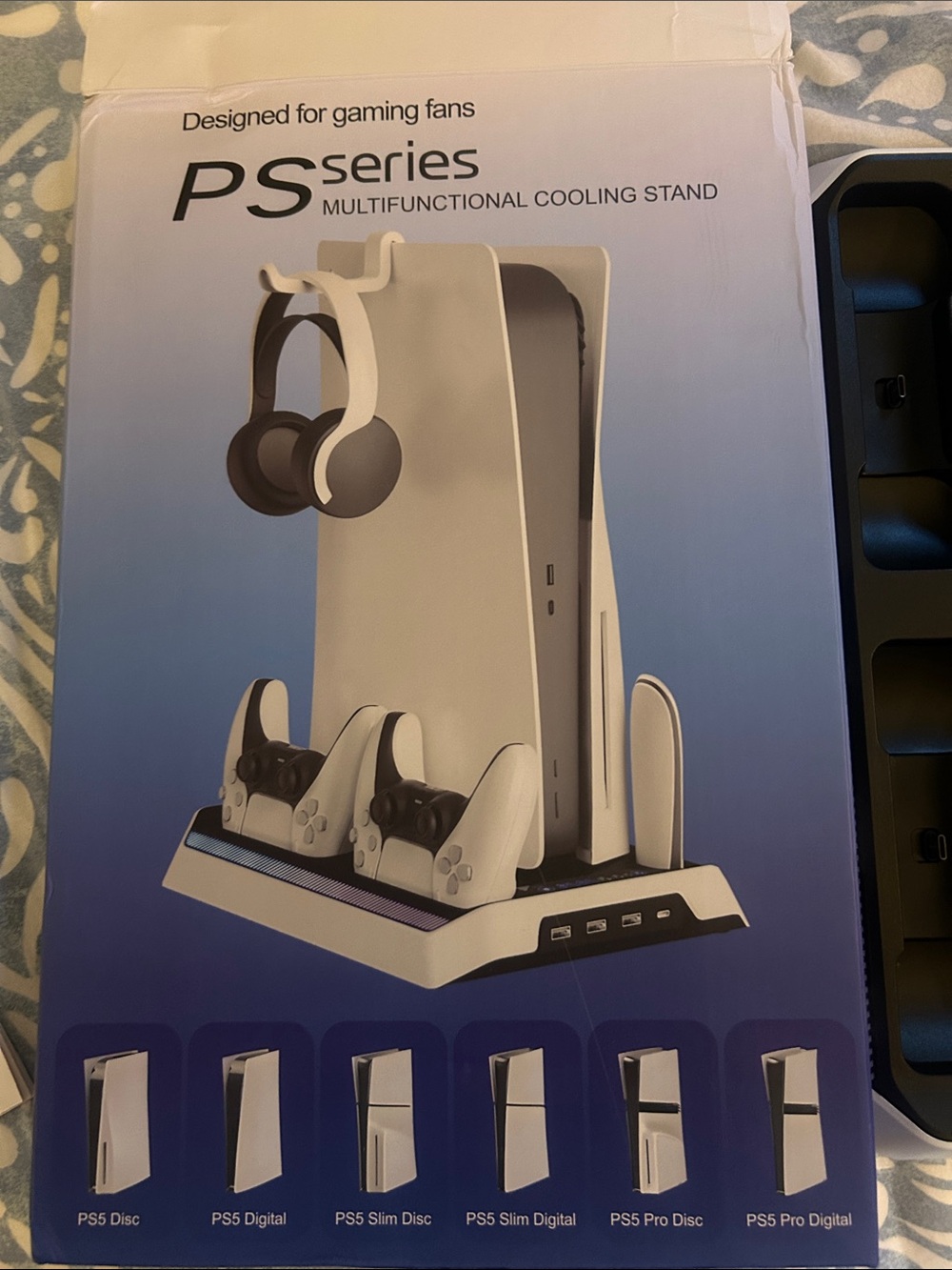 Multifunctional PS Series Cooling & Charging Stand - White